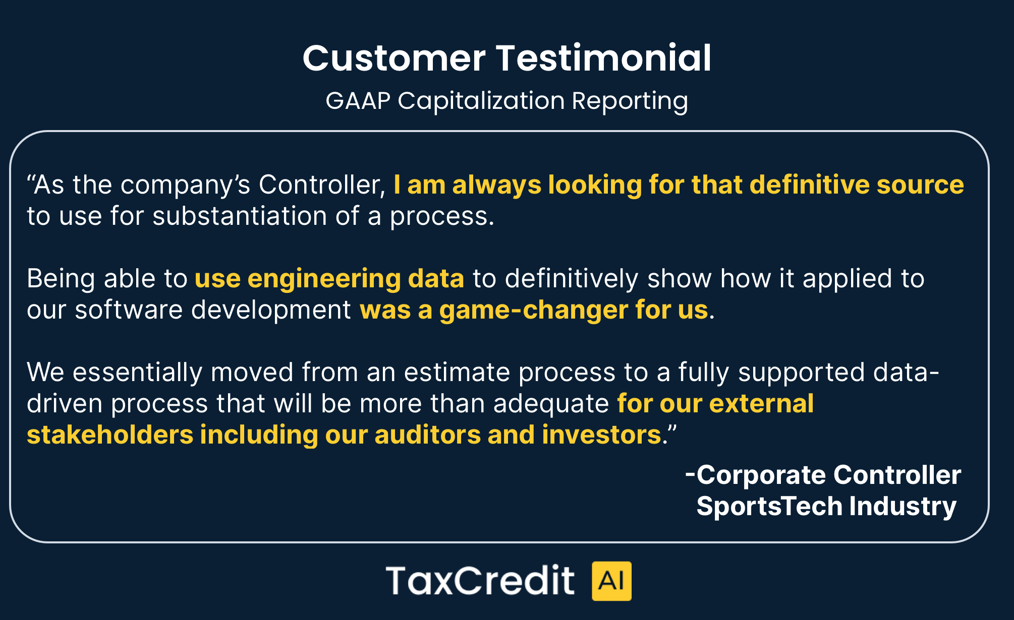 GAAP Cap Testimonial 2x